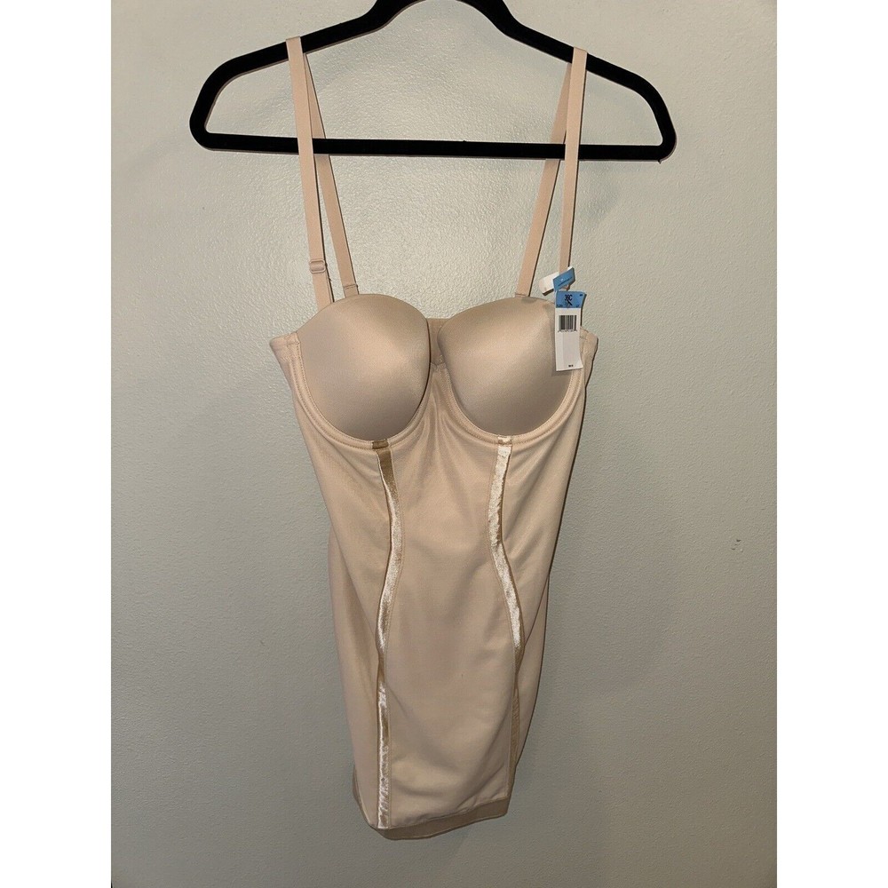 NEW NWT Maidenform Shapewear Dress 36C 36 C Nude Beige Undewire Strapless FL2304